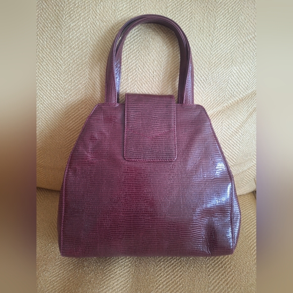 Vintage all leather CERRUTI handbag - Picture 4 of 5